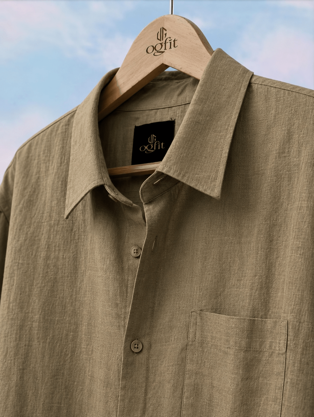 OGFIT Premium Linen Shirt – Olive - ogfit