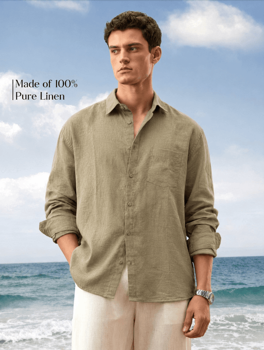OGFIT Premium Linen Shirt – Olive - ogfit