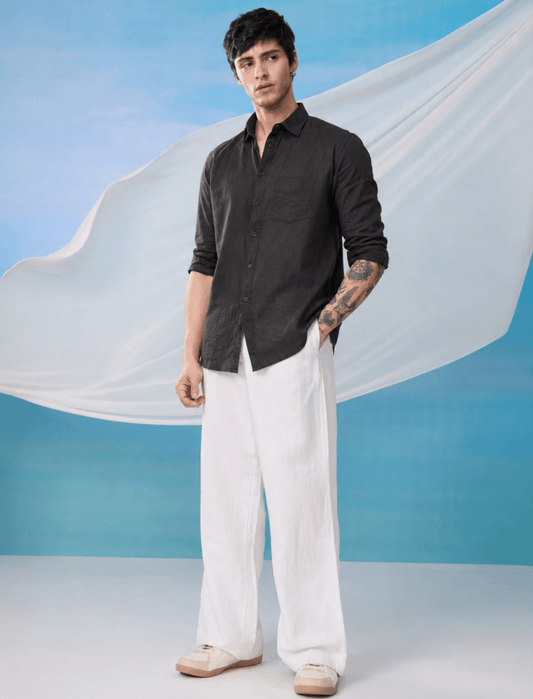 OGFIT Premium Linen Shirt – Black - ogfit