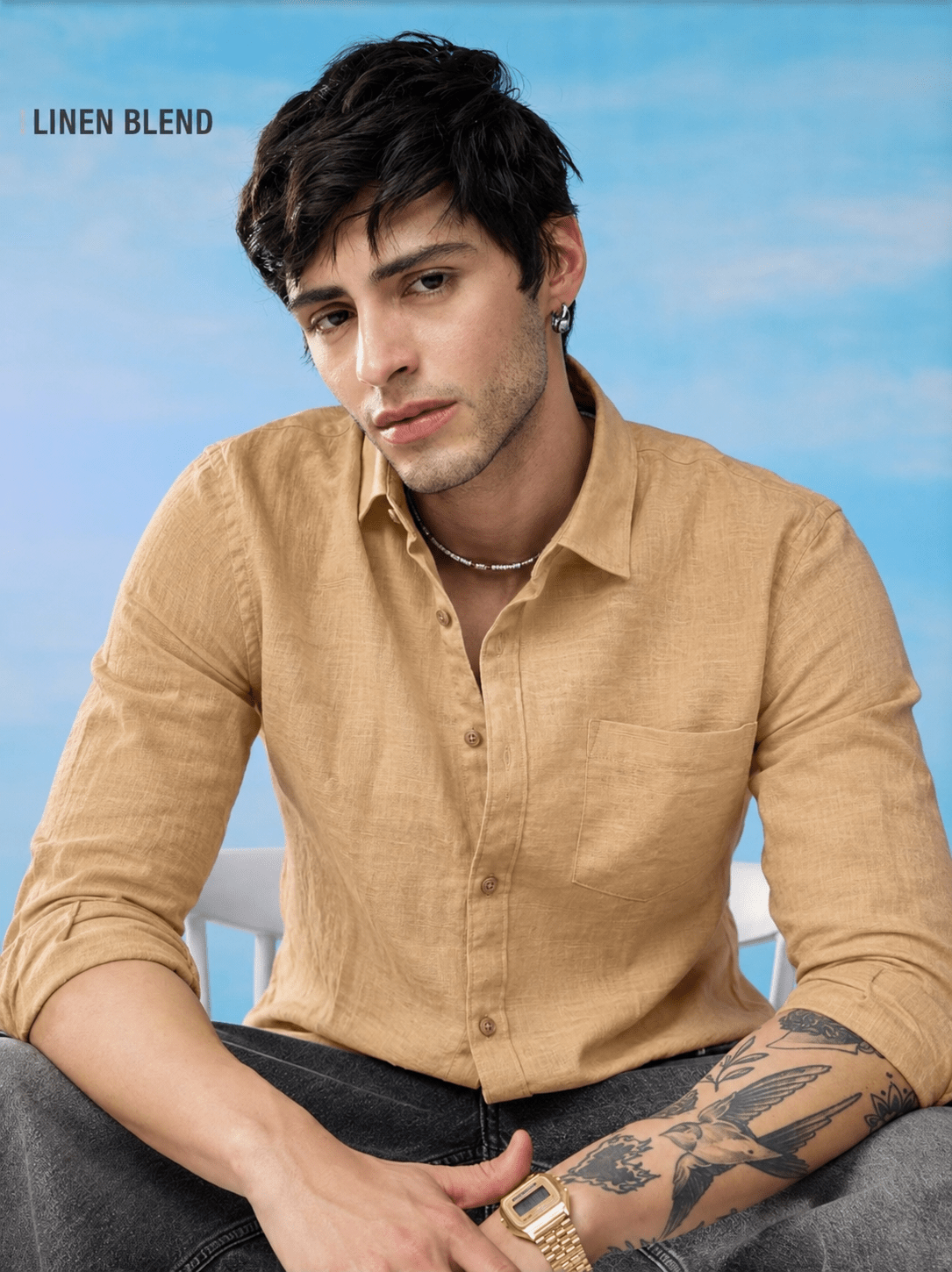 OGFIT Premium Linen Shirt – Beige - ogfit