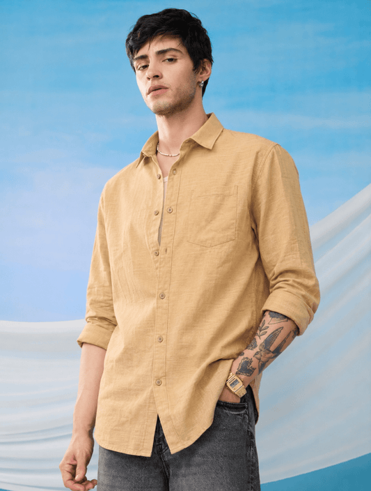 OGFIT Premium Linen Shirt – Beige - ogfit