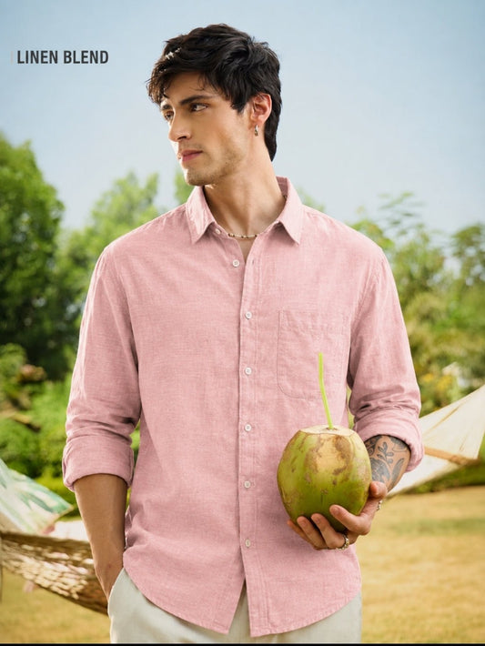 OGFIT Premium Linen Shirt – Pink - ogfit