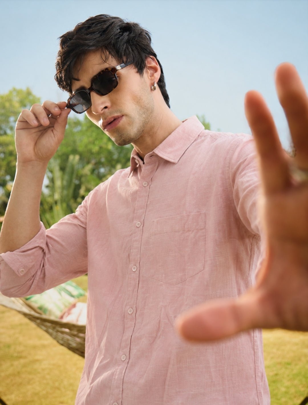 OGFIT Premium Linen Shirt – Pink - ogfit