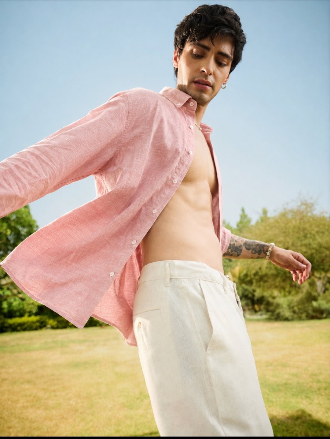 OGFIT Premium Linen Shirt – Pink - ogfit
