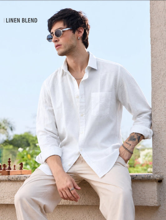 OGFIT Premium Linen Shirt – White - ogfit