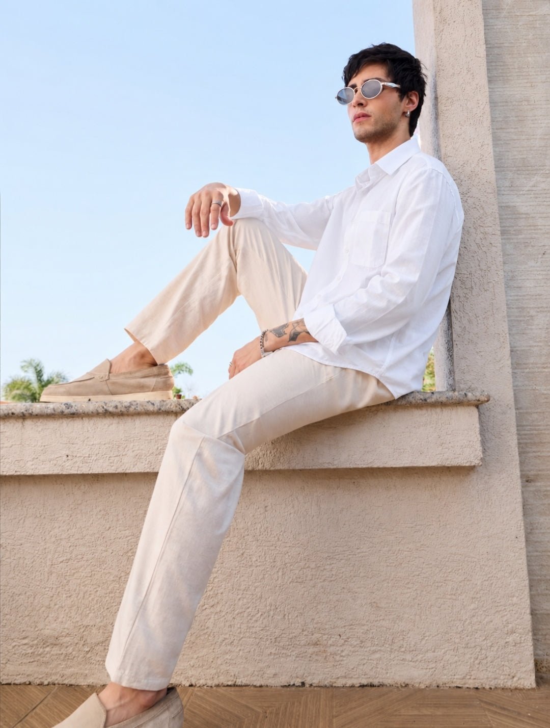 OGFIT Premium Linen Shirt – White - ogfit